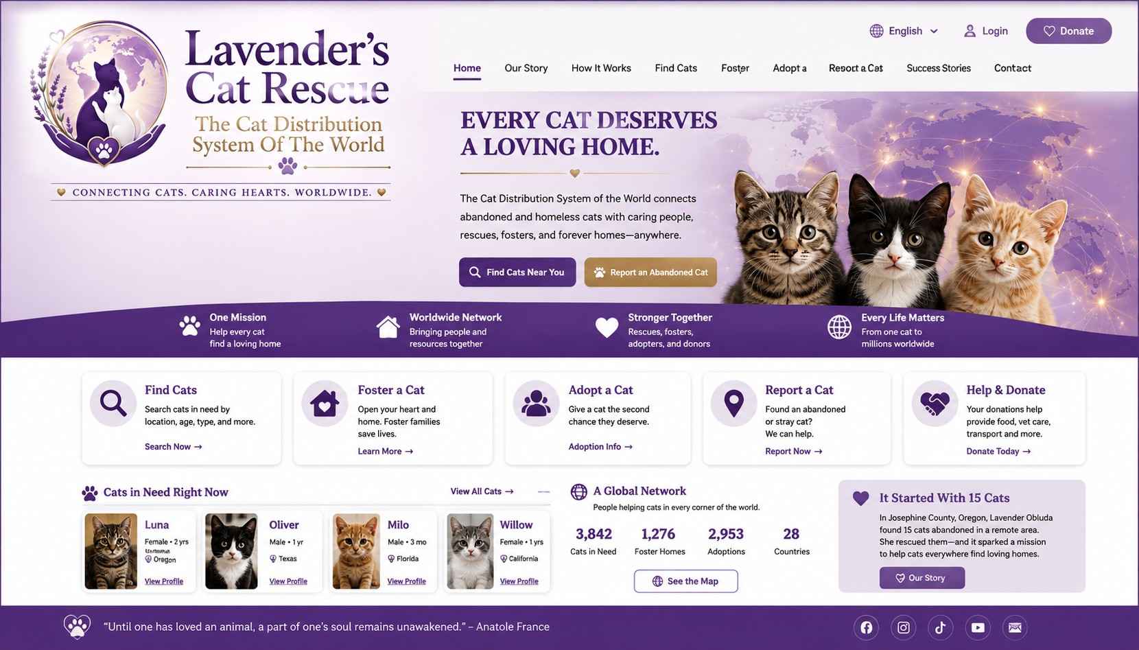 Lavender's Cat Rescue